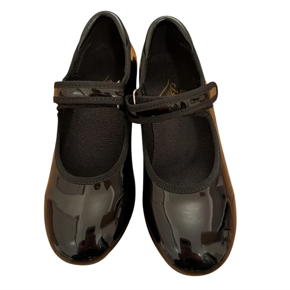 NWT Stelle Tap Shoes for Girls  Boys PU Leather Dance Shoes Size 1